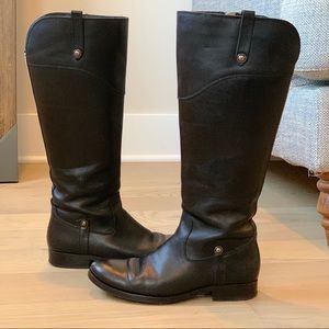 Frye tall leather boots
